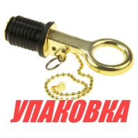 Пробка сливная 22-25 мм (защелка) с цепочкой (упаковка из 10 шт.)