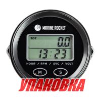 Тахометр универсальный со счетчиком моточасов, подсветкой и внешним питанием, провод 4,5 м (упаковка из 10 шт.)